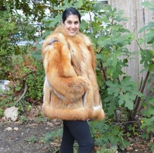 SOLD! Golden Red Fox Fur Coat Jacket Size 20 PLUS